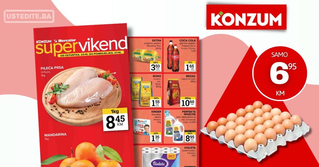 Konzum vikend akcija 23-27.10.2025.