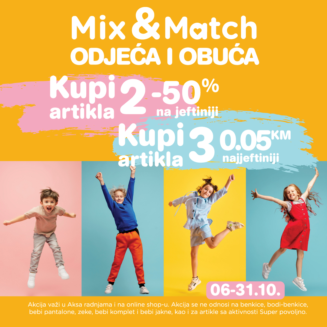 Aksa MIX&MATCH ODJEĆA 6–31.10.2025.