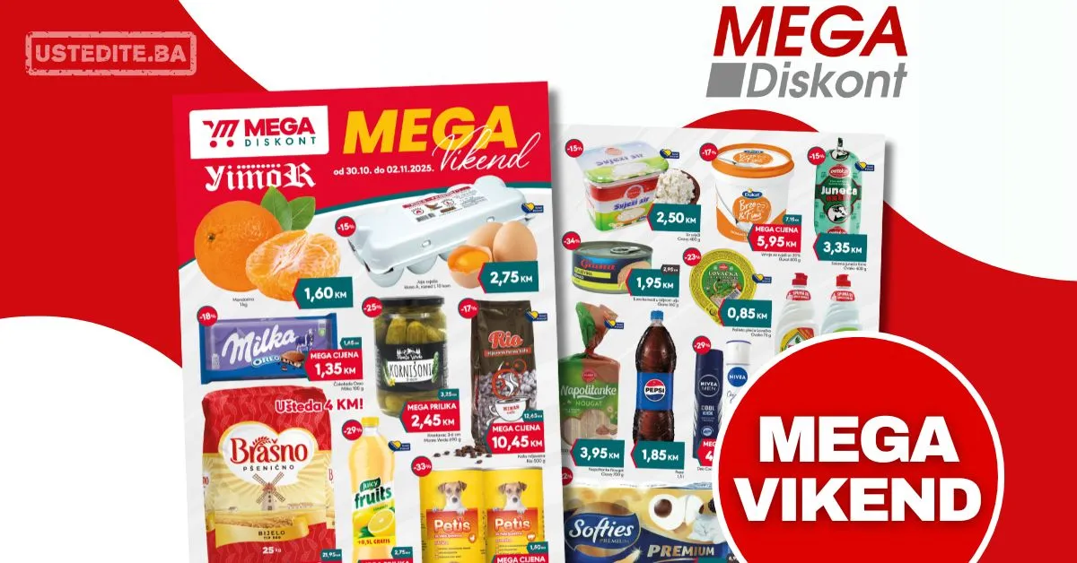 Mega Diskont vikend akcija 30.10-2.11.2025.