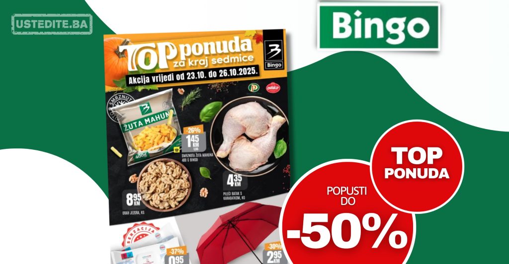 Bingo vikend akcija 23-26.10.2025.