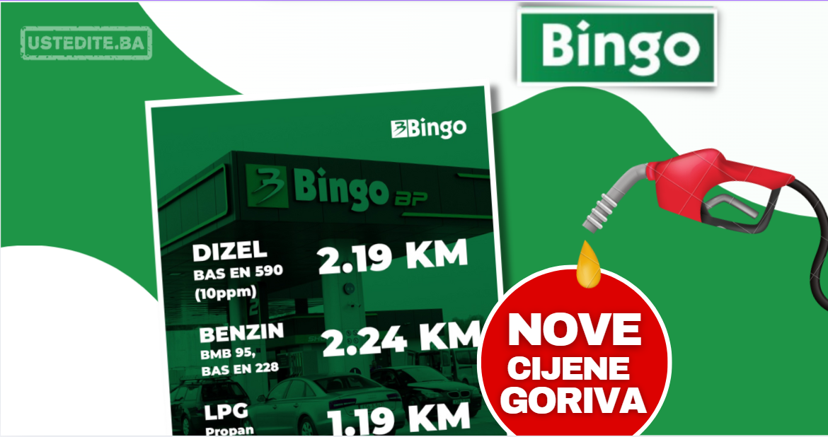 Bingo NOVE CIJENE GORIVA od 20.10.2025.