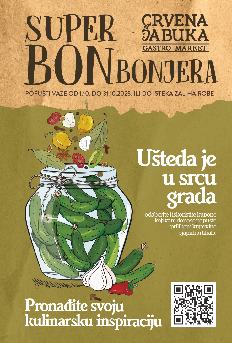 Crvena jabuka GASTRO MARKET katalog oktobar 2025. 