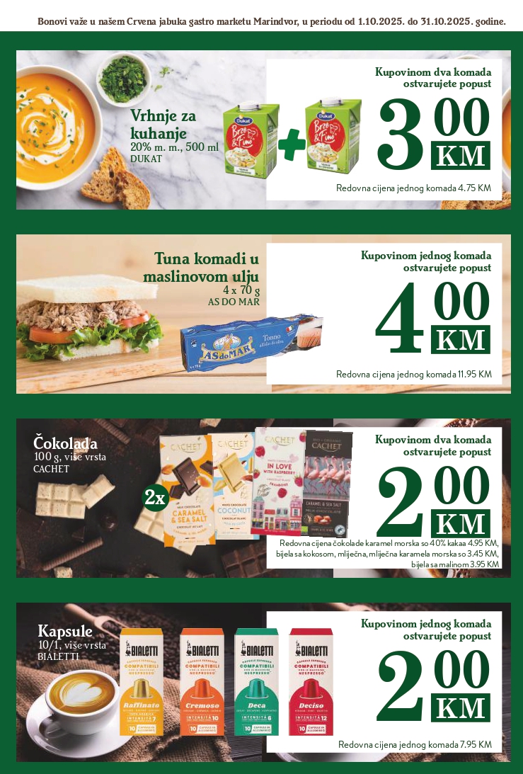 Crvena jabuka GASTRO MARKET katalog oktobar 2025. 