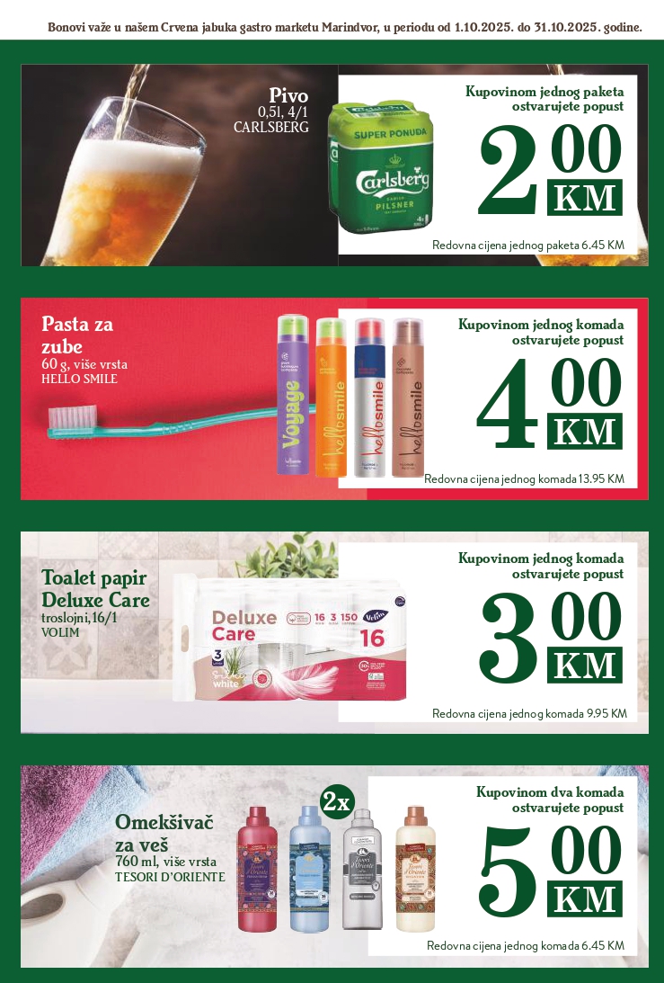 Crvena jabuka GASTRO MARKET katalog oktobar 2025. 