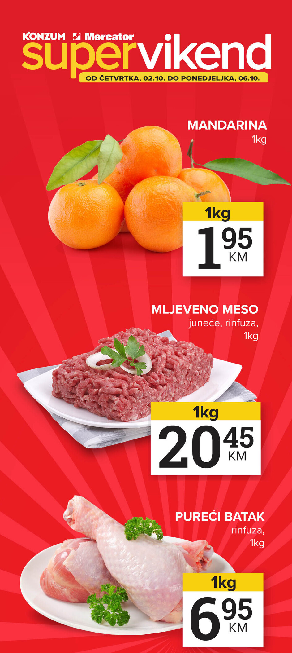 Konzum VIKEND AKCIJA 2-6.10.2025. 