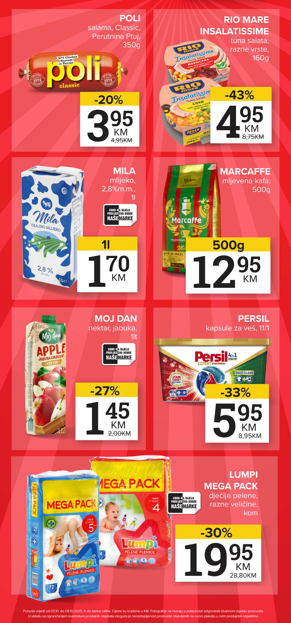 Konzum VIKEND AKCIJA 2-6.10.2025. 