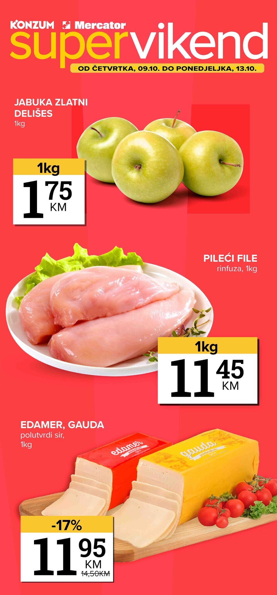 Konzum vikend akcija 9-13.10.2025.