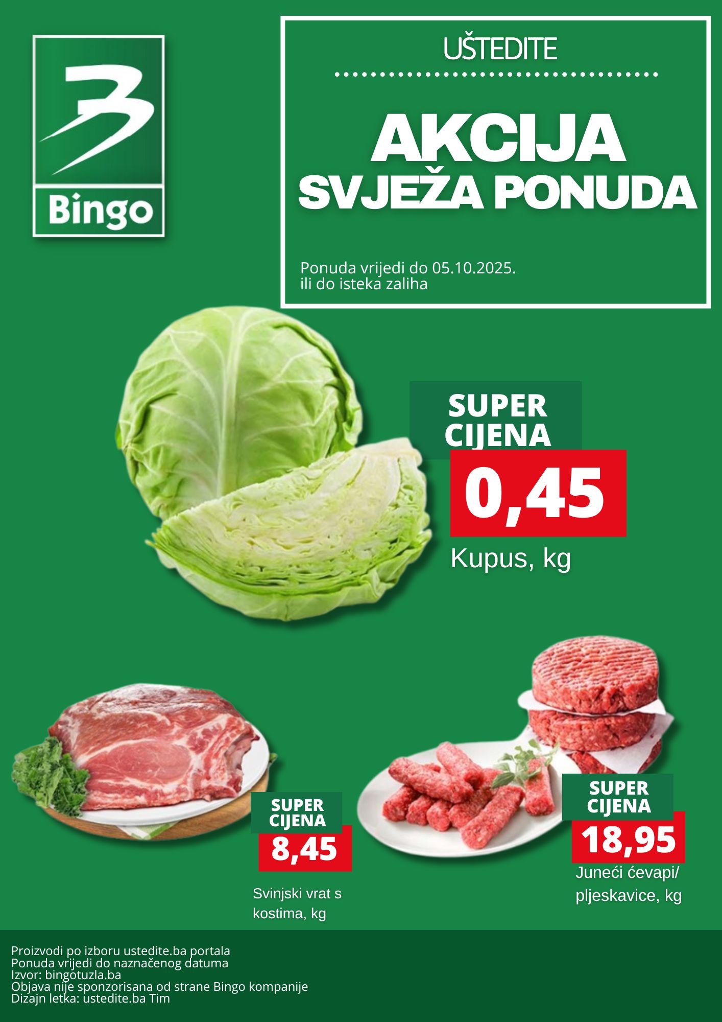 Bingo SVJEŽA AKCIJA - sniženje do 5.10.2025. 
