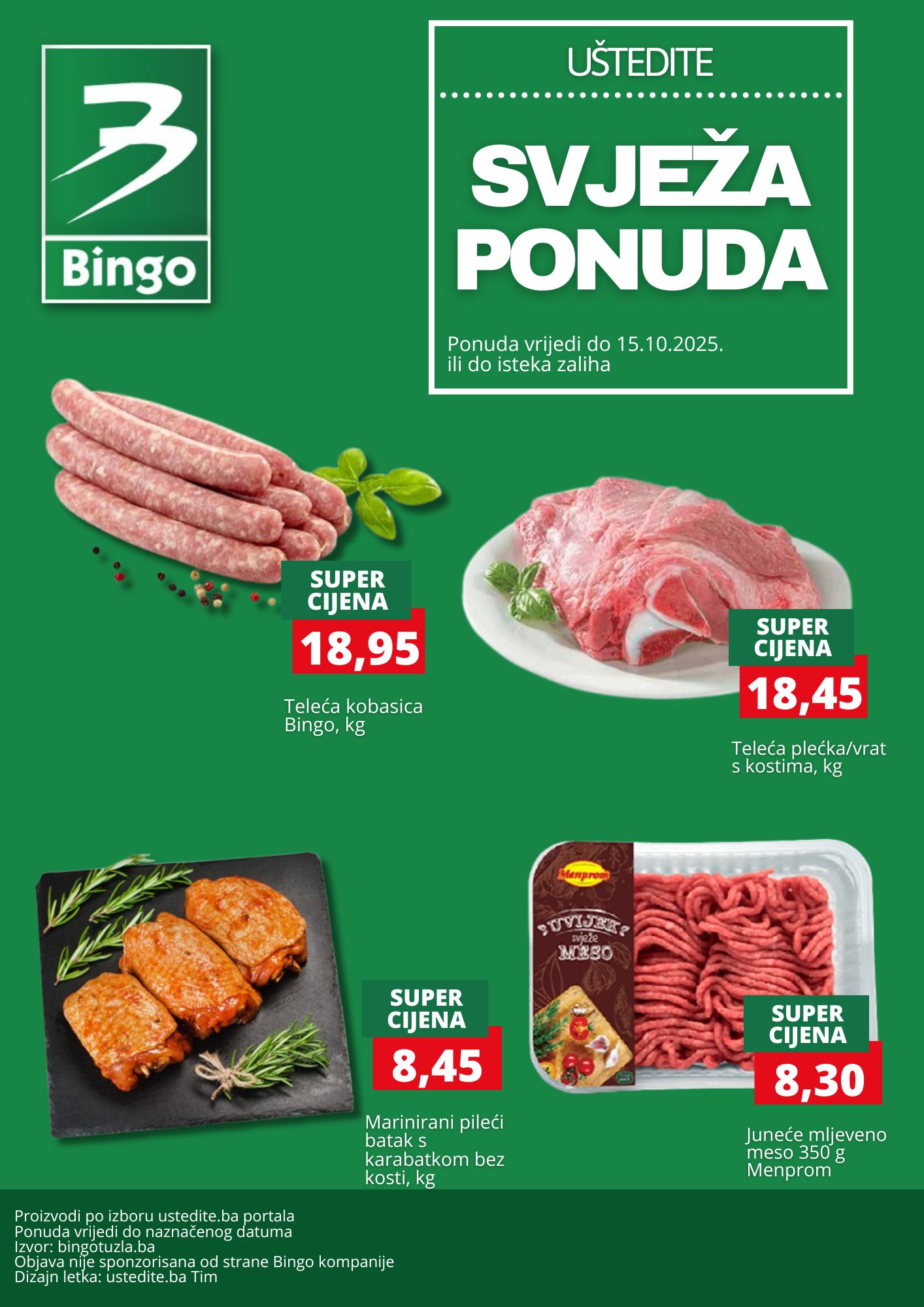 Bingo akcija SVJEŽA PONUDA 