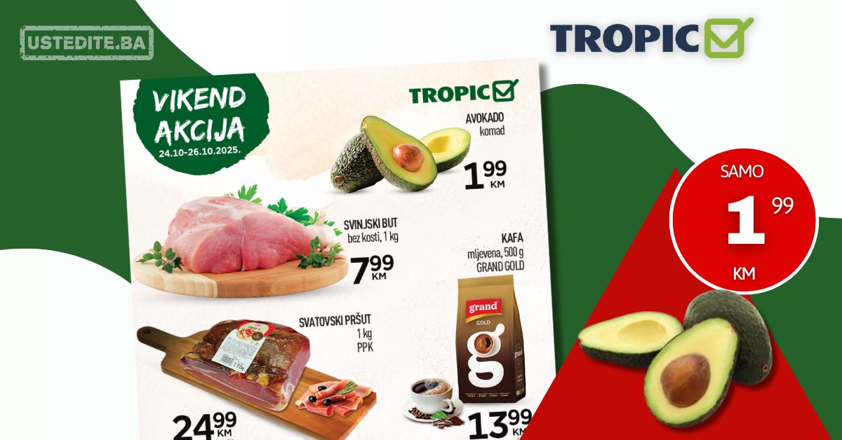 Tropic vikend akcija 24-26.10.2025.