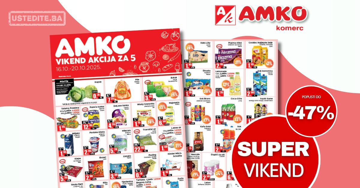 Amko vikend akcija 16-20.10.2025.