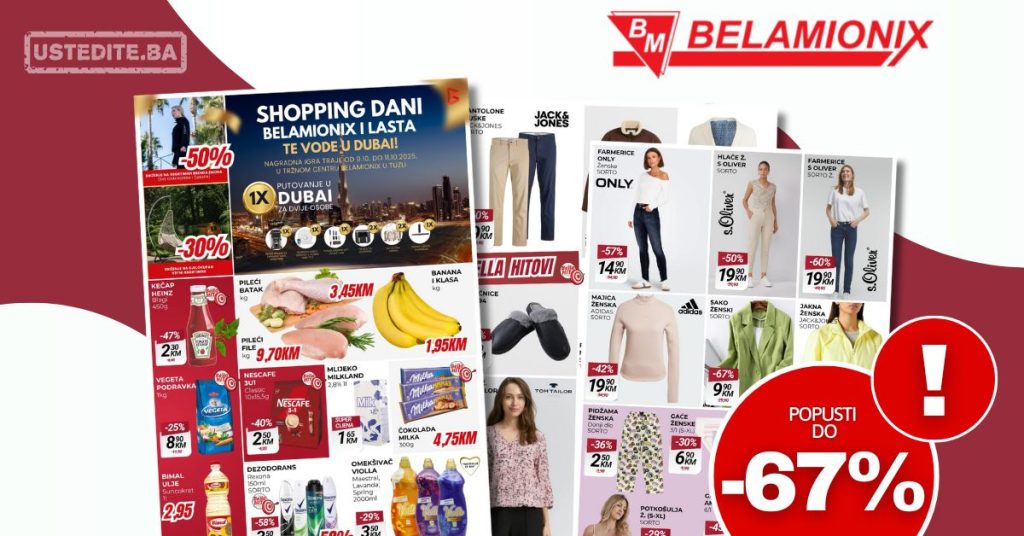 Belamionix SHOPPING DAYS ~ SNIŽENJE do 67% - 9-11.10.2025.