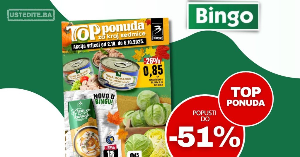 Bingo vikend akcija 2-5.10.2025.