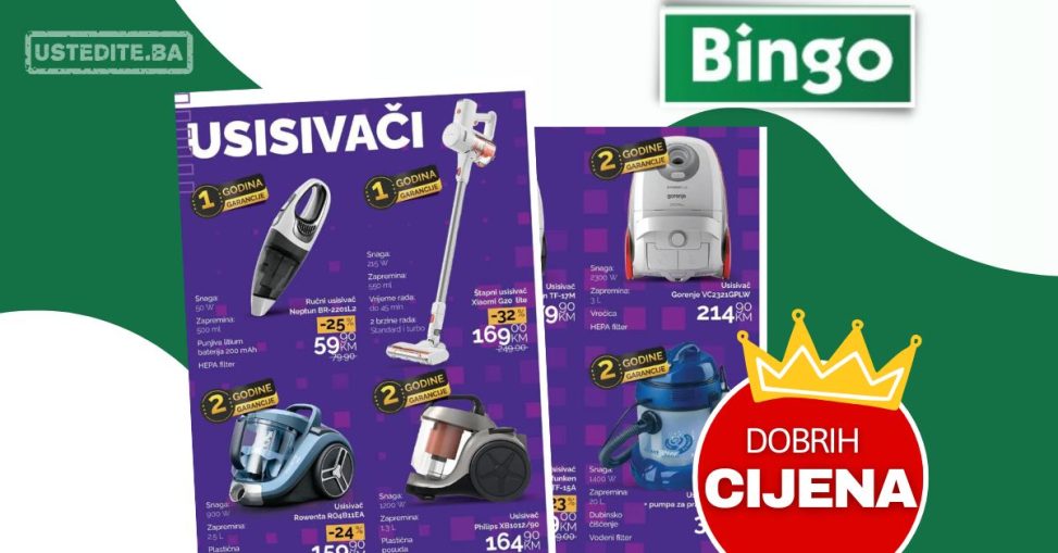 Bingo usisivači super akcija