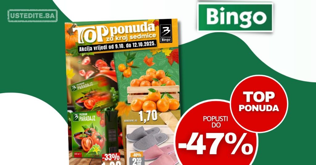 Bingo vikend akcija 9-12.10.2025