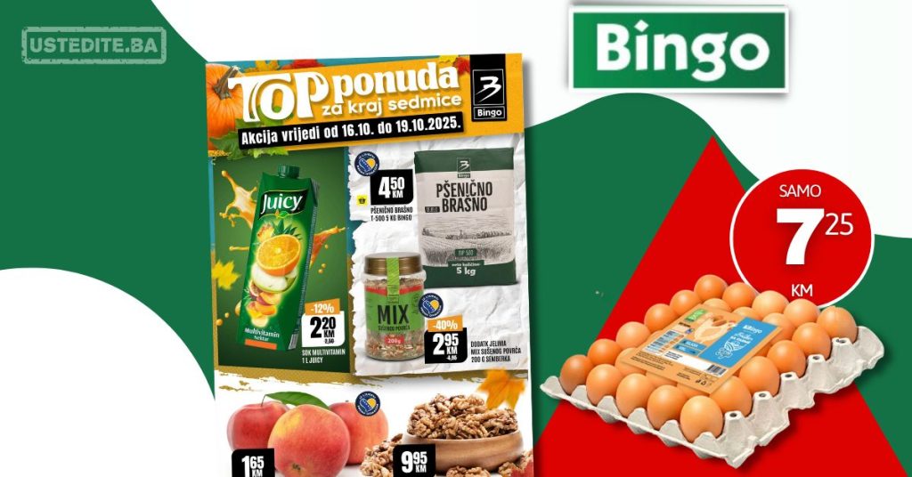 Bingo vikend akcija 16-19.10.2025.