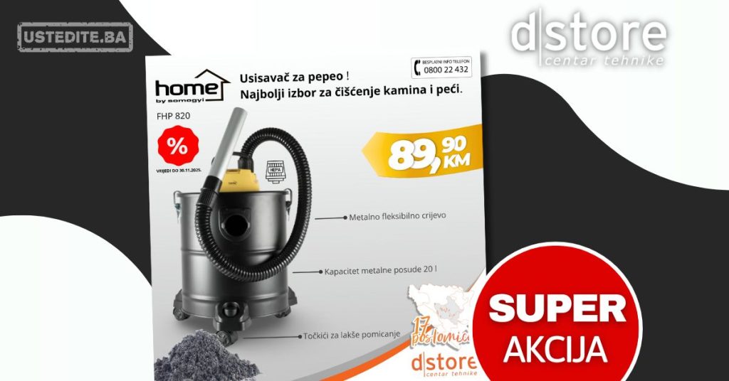 Dstore akcija USISIVAČ 17.10-30.11.2025.
