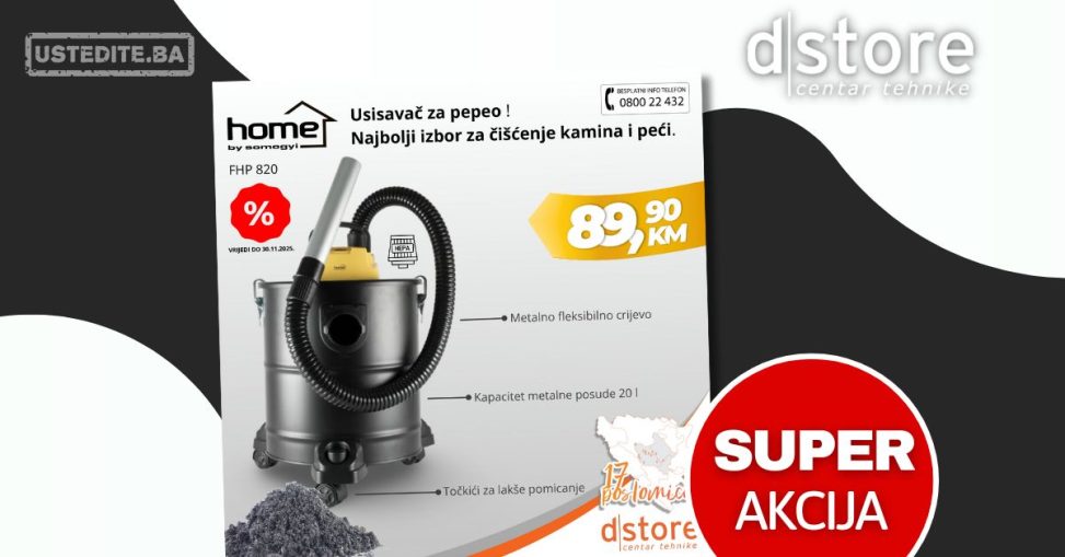 Dstore akcija USISIVAČ 17.10-30.11.2025.