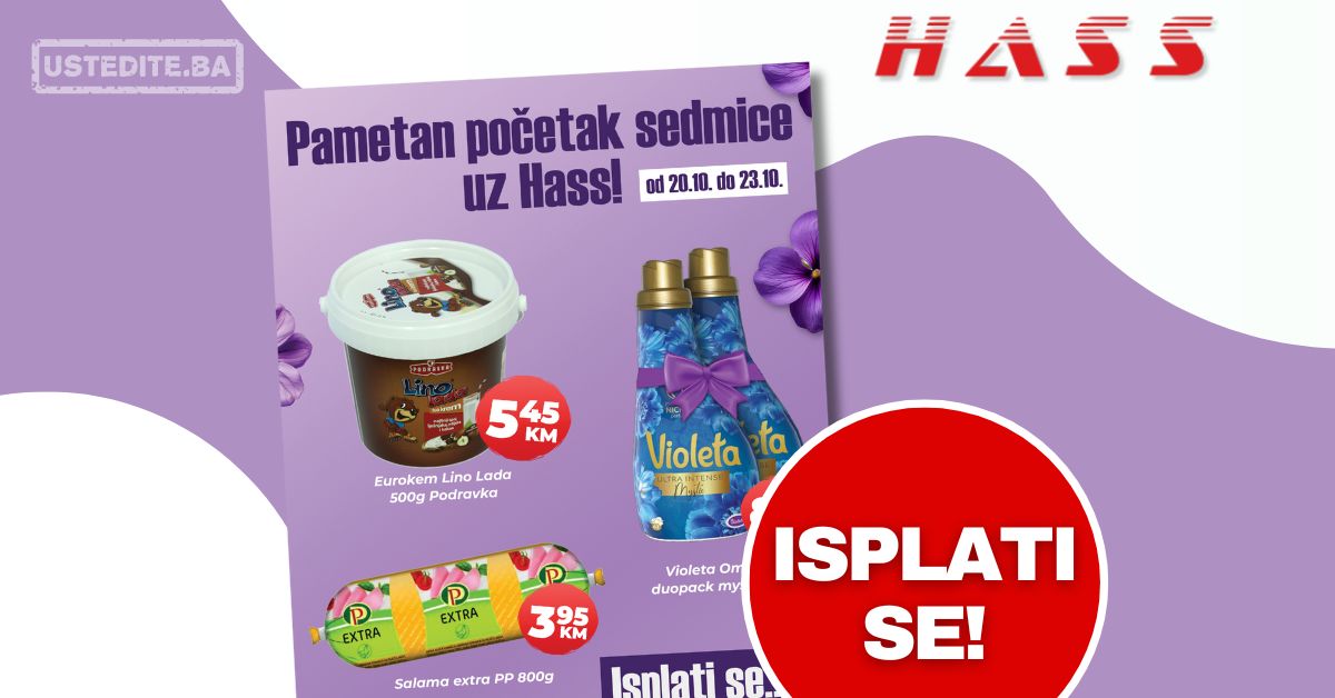 Hass komerc akcija za početak sedmice 20-23.10.2025.
