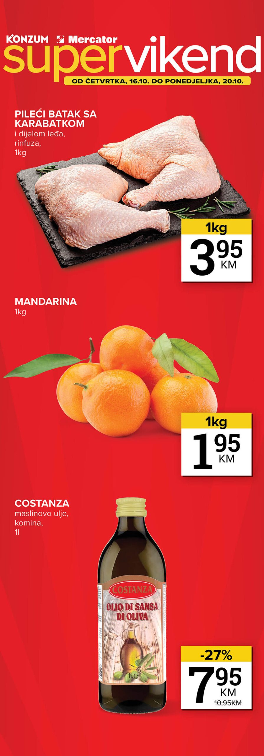 Konzum vikend akcija 16-20.10.2025.