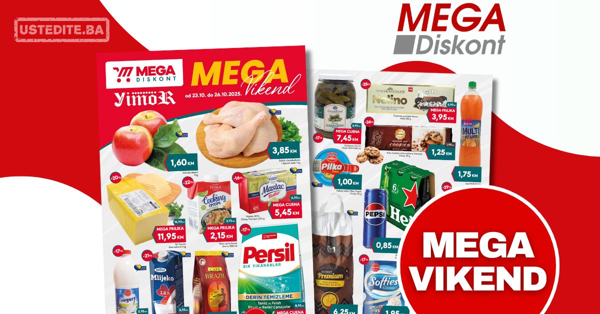 Mega Diskont vikend akcija 23-26.10.2025.