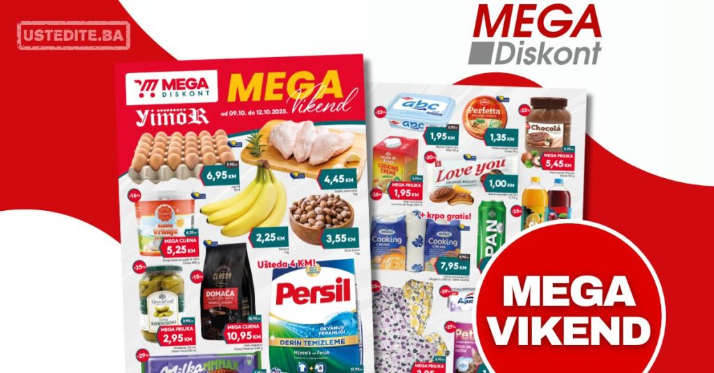 Mega Diskont vikend akcija 10-12.10.2025.