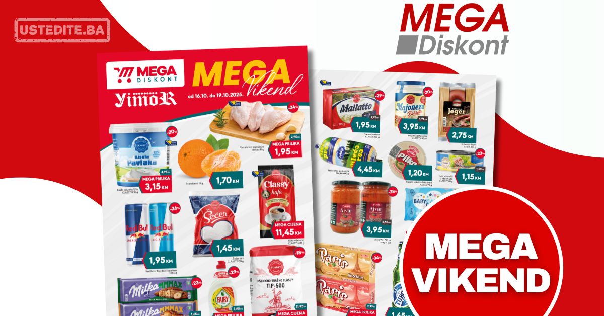 Mega Diskont vikend akcija 16-19.10.2025.