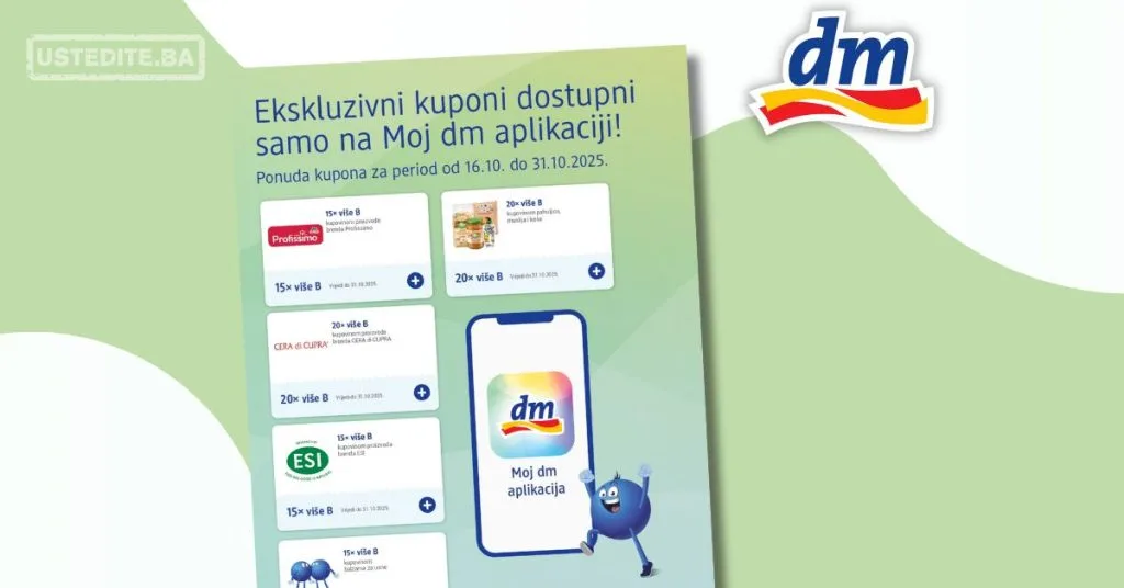dm Ekskluzivni kuponi 16-31.10.2025.