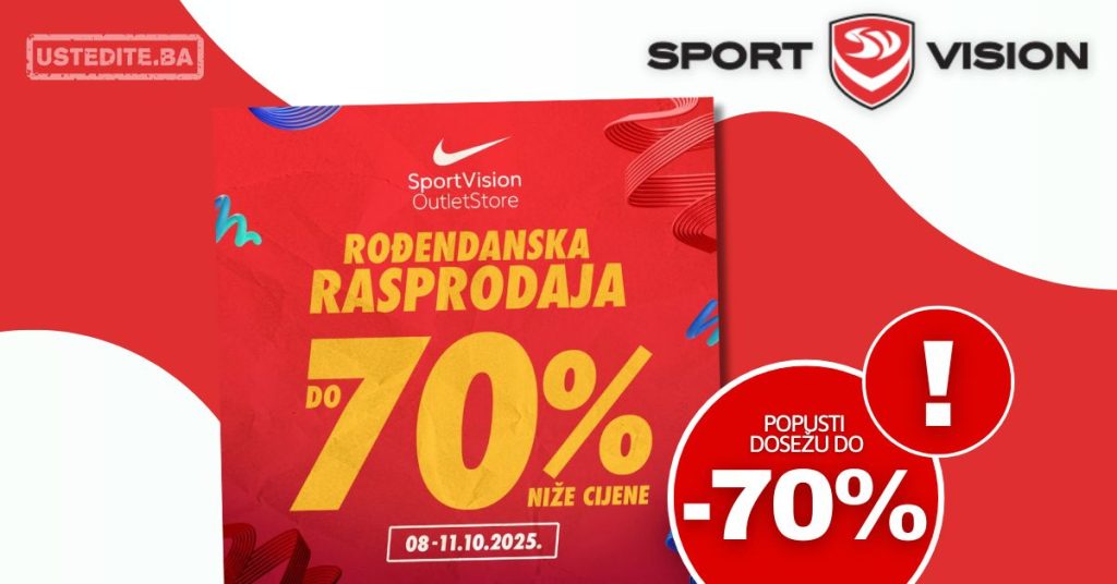 SportVision OUTLET Sniženje do 70%