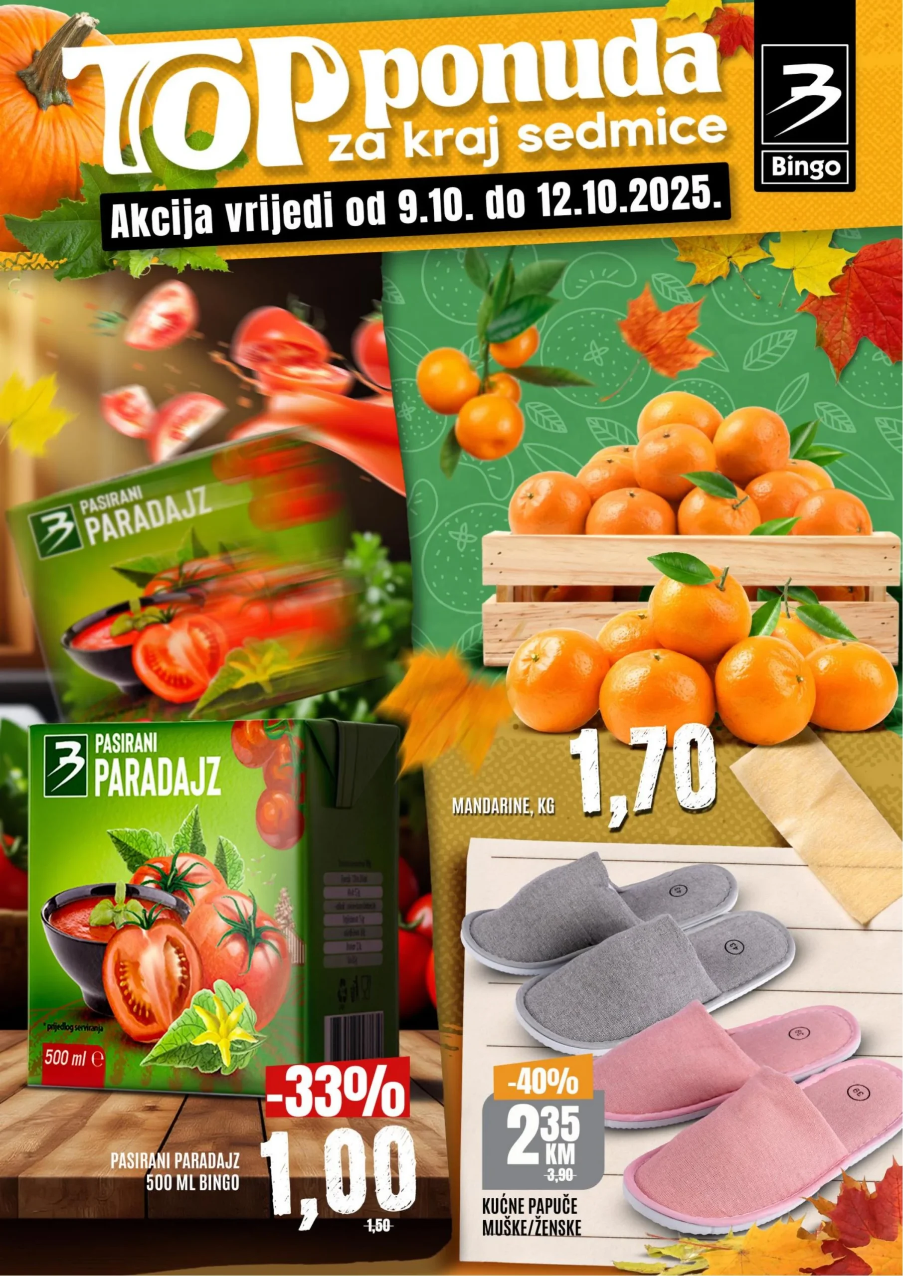 Bingo vikend akcija 9-12.10.2025