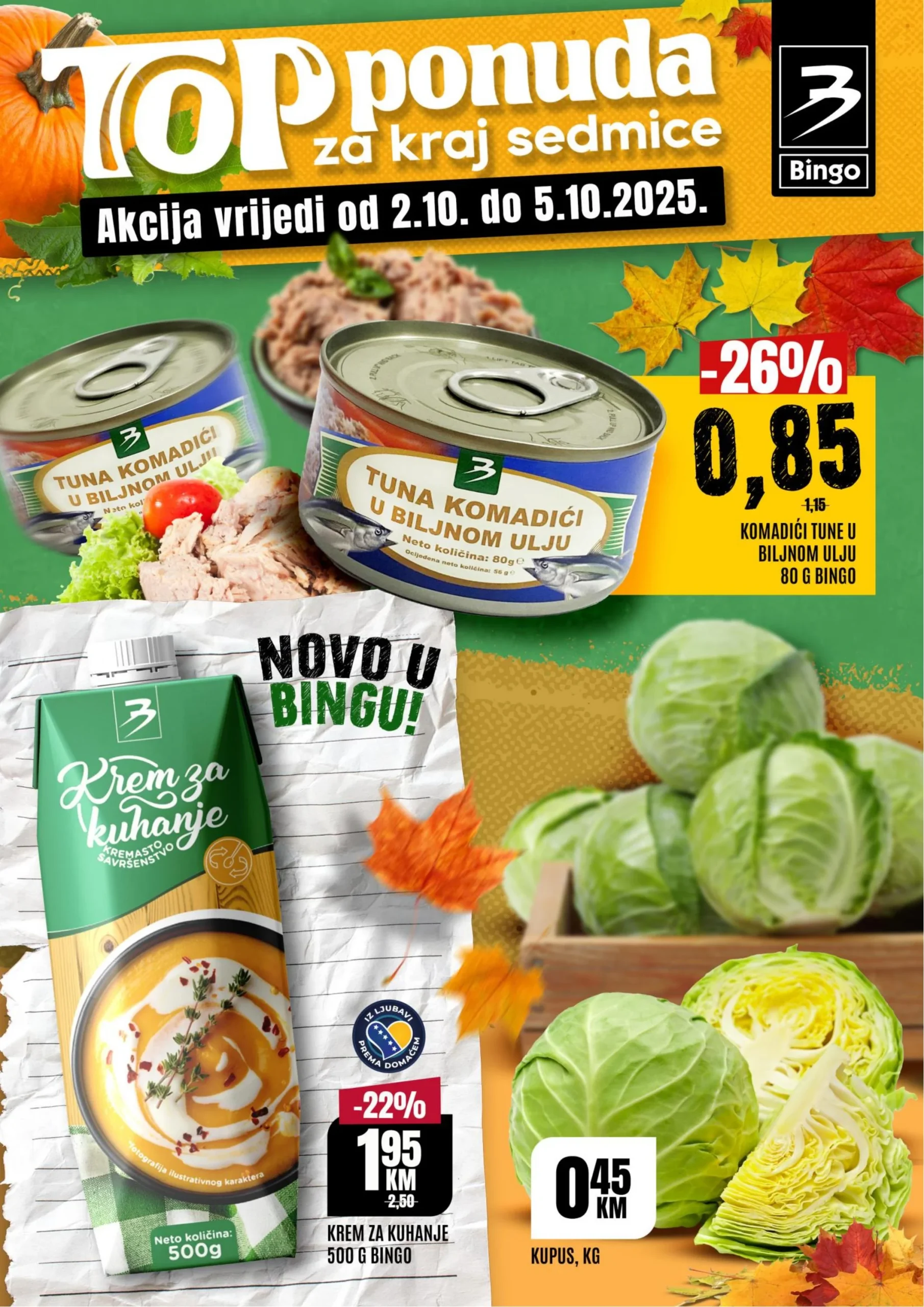 Bingo vikend akcija 2-5.10.2025.