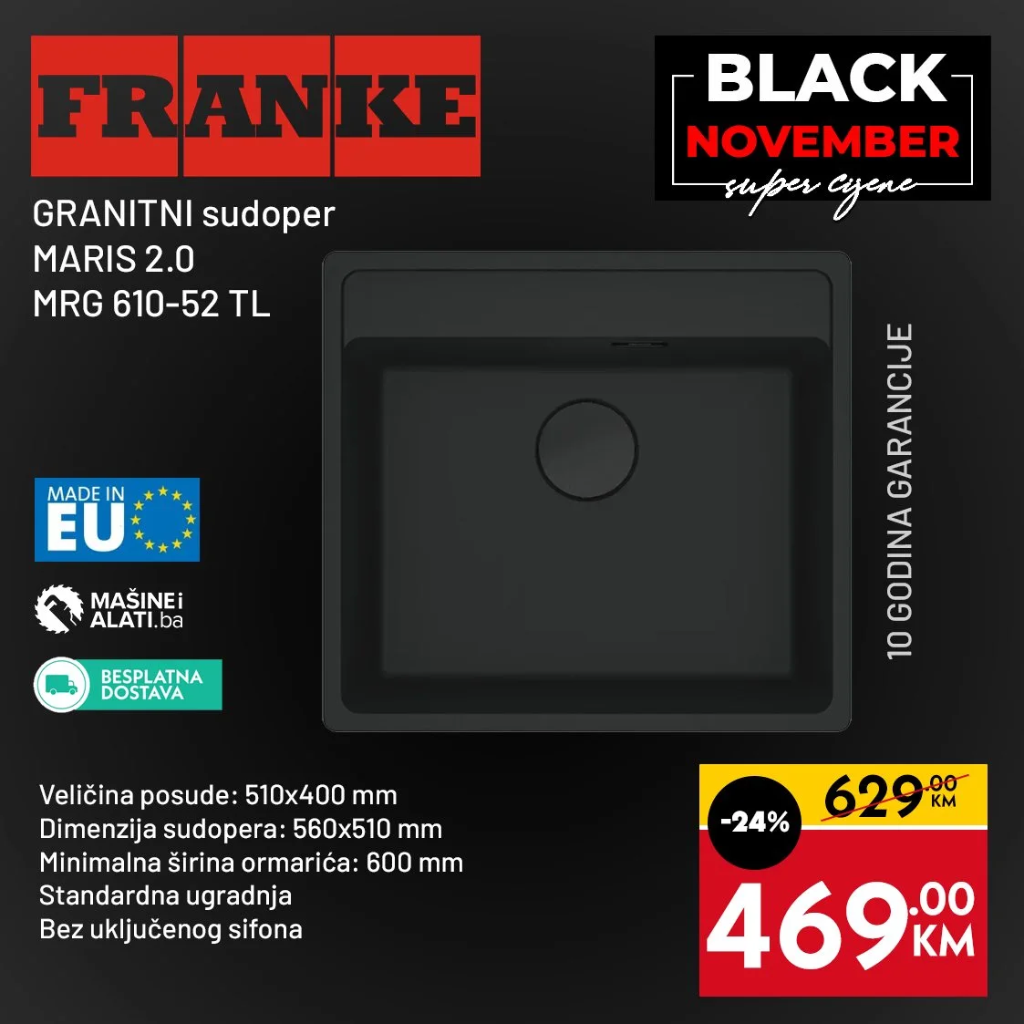 Mašine i alati BLACK NOVEMBER do 30.11.2025.