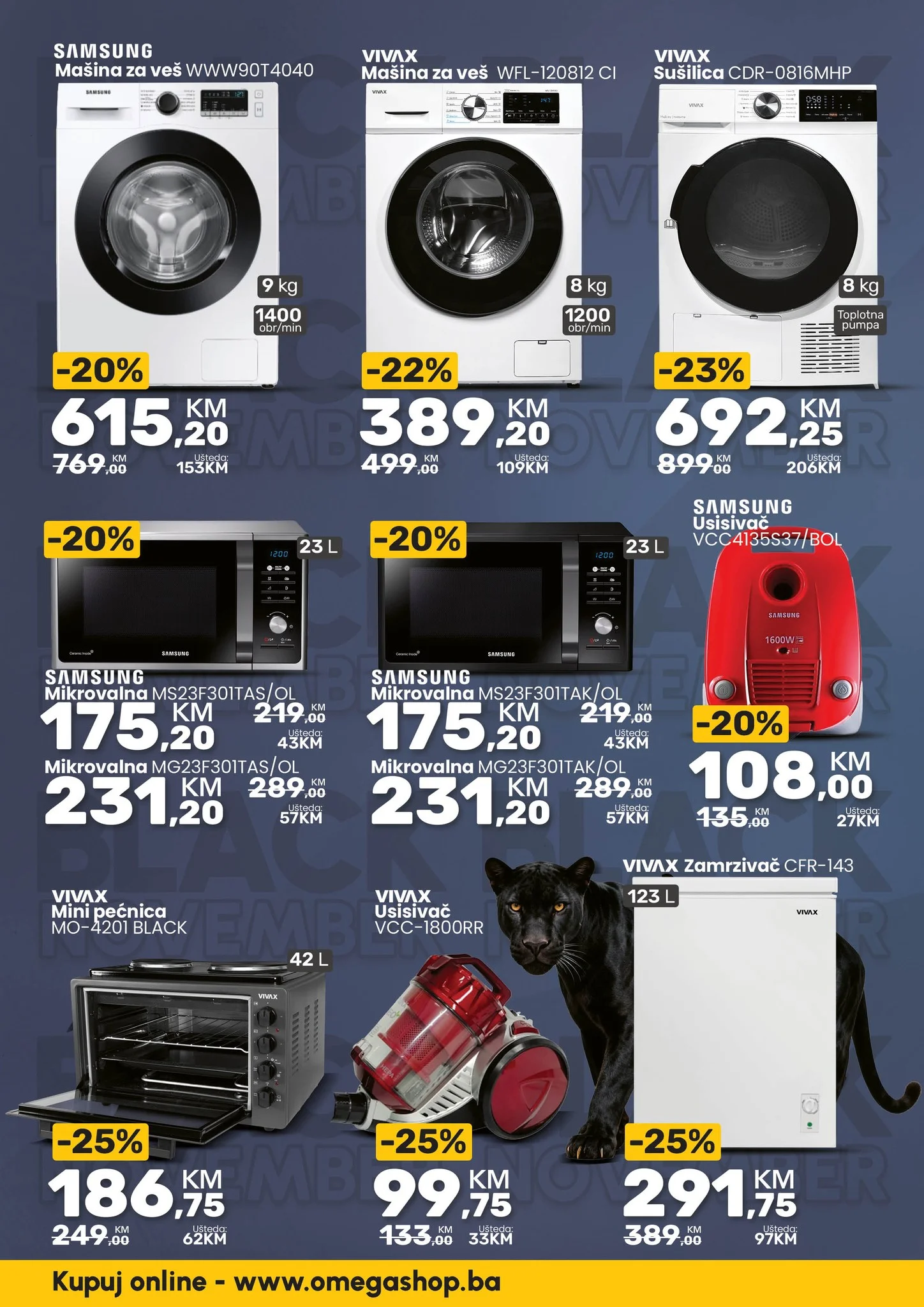 Omega shop BLACK FRIDAY  1-30.11.2025. 