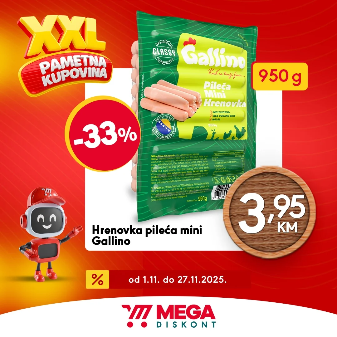 Mega Diskont XXL PONUDA 1-27.11.2025. 