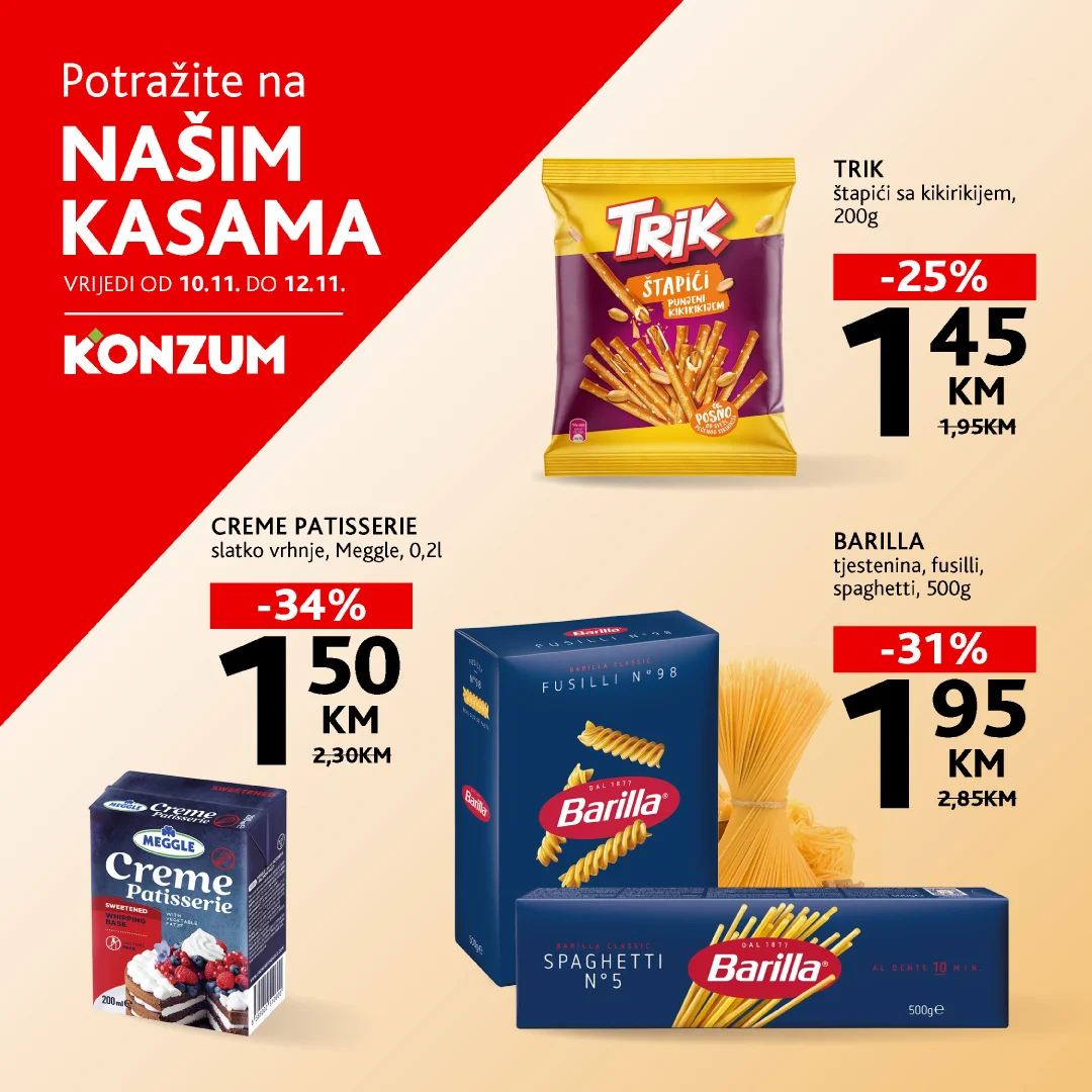 Konzum akcija na kasama 