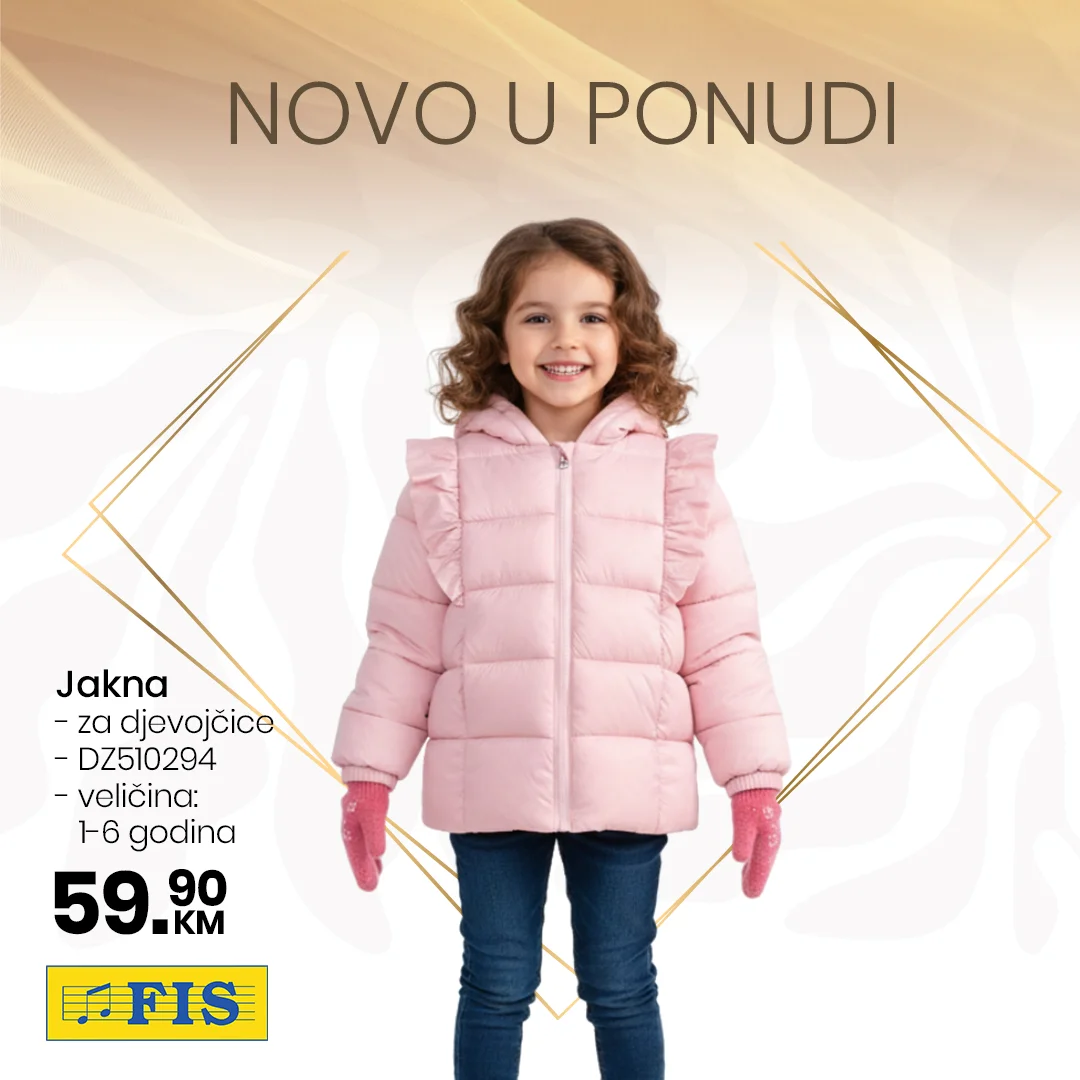 Novo u FIS ponudi – dječije zimske jakne za hladne dane - novembar 2025.