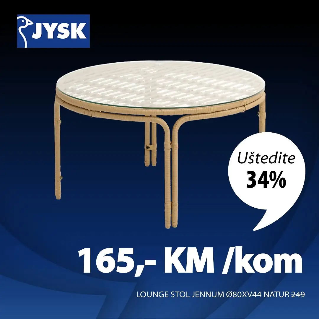 Jysk BLACK FRIDAY SNIŽENJE DO 70% akcija do 30.11.2025.