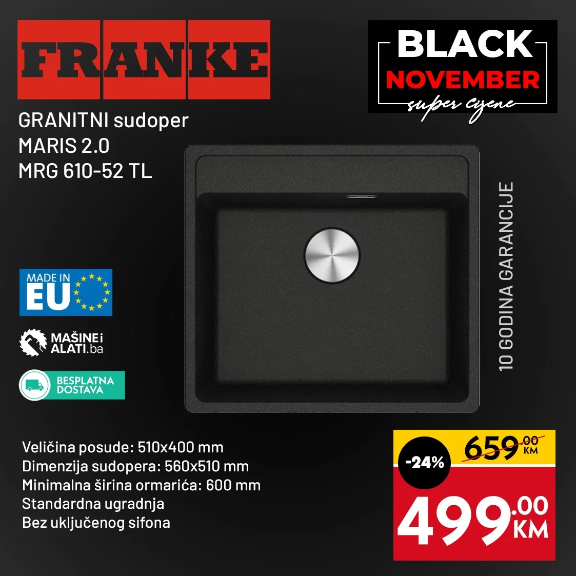 Mašine i alati BLACK NOVEMBER do 30.11.2025.
