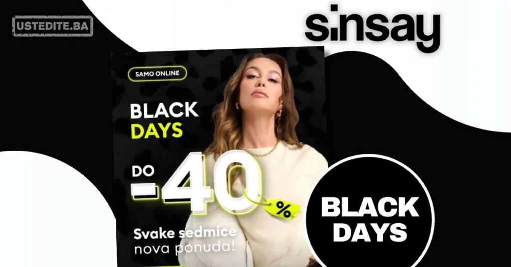 Sinsay BLACK DAYS do 3. novembra – sniženja do 40%!