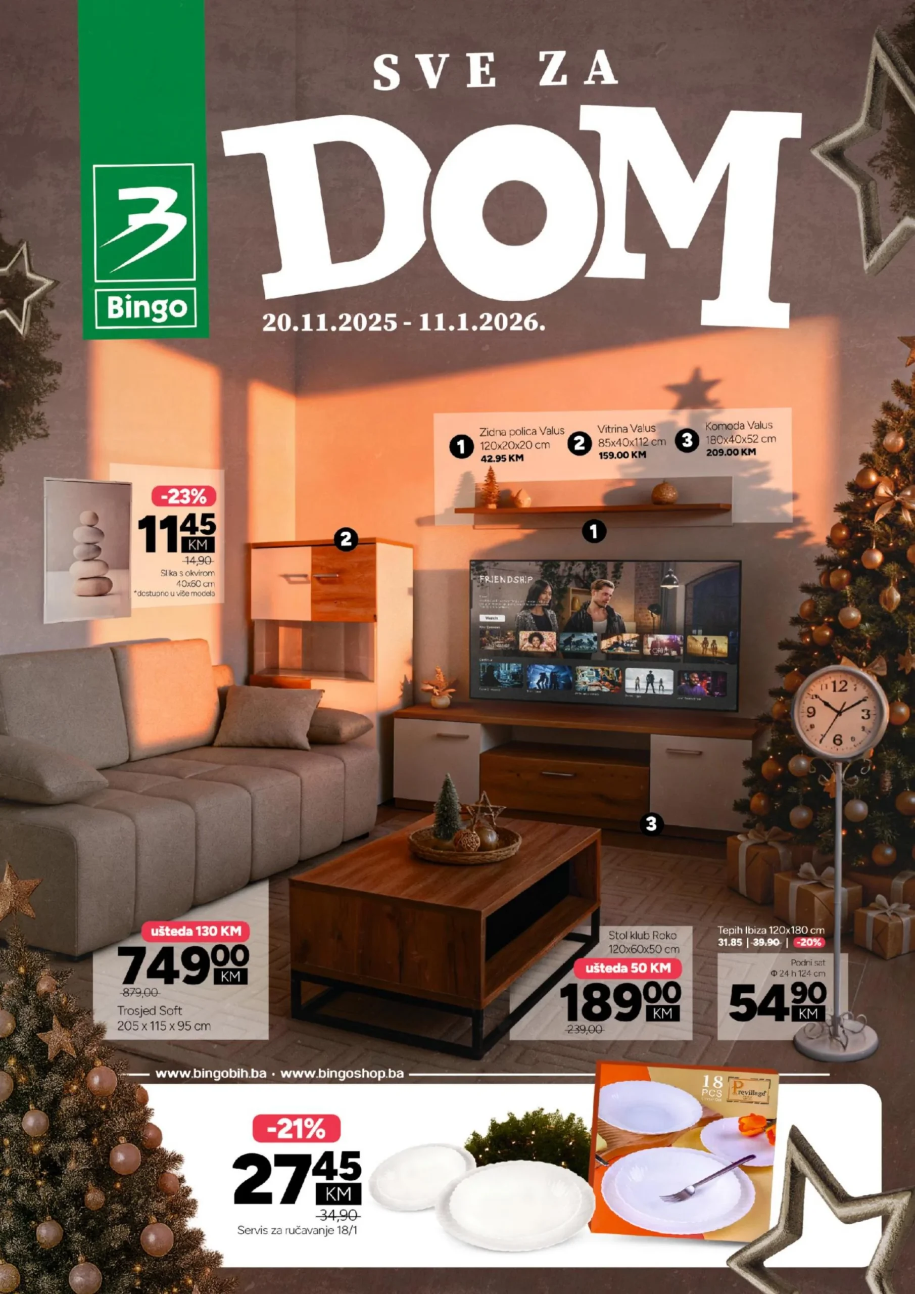 Bingo katalog NAMJEŠTAJ "SVE ZA DOM" 20.11.2025-11.1.2026.