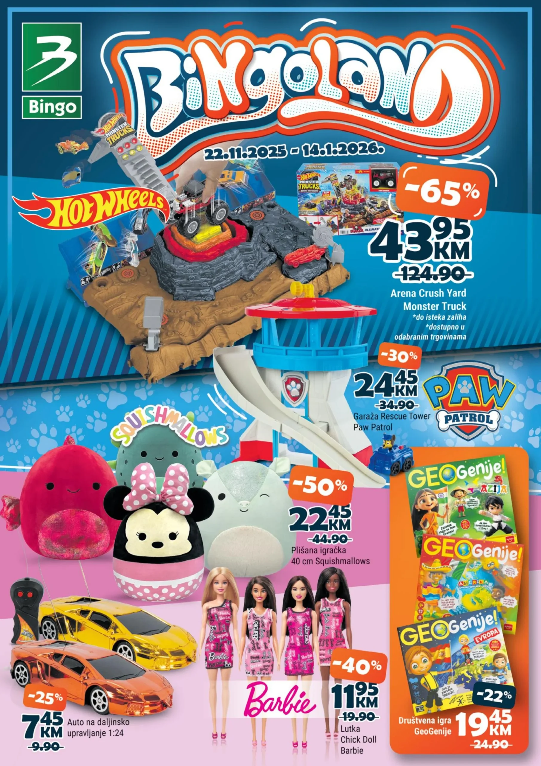 Bingo katalog Bingoland ~ Najbolje igračke po super cijenama 22.11.2025-14.1.2026.