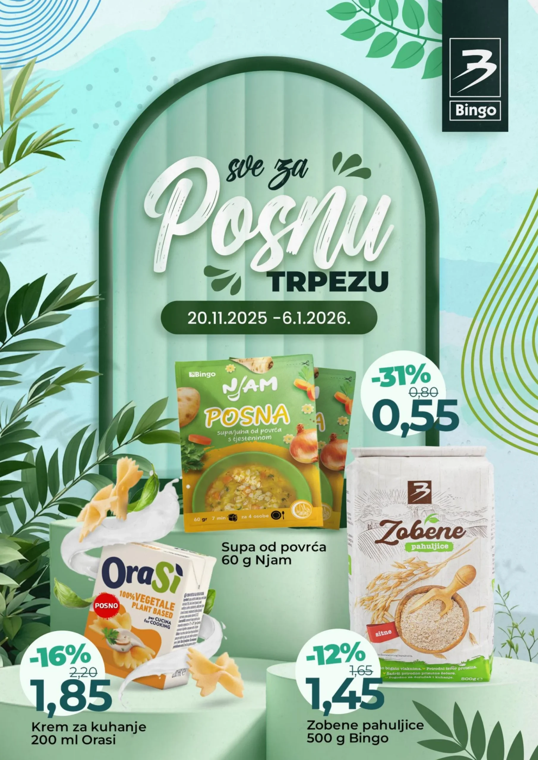 Bingo katalog SVE ZA POSNU TRPEZU 20.11.2025–6.1.2026.