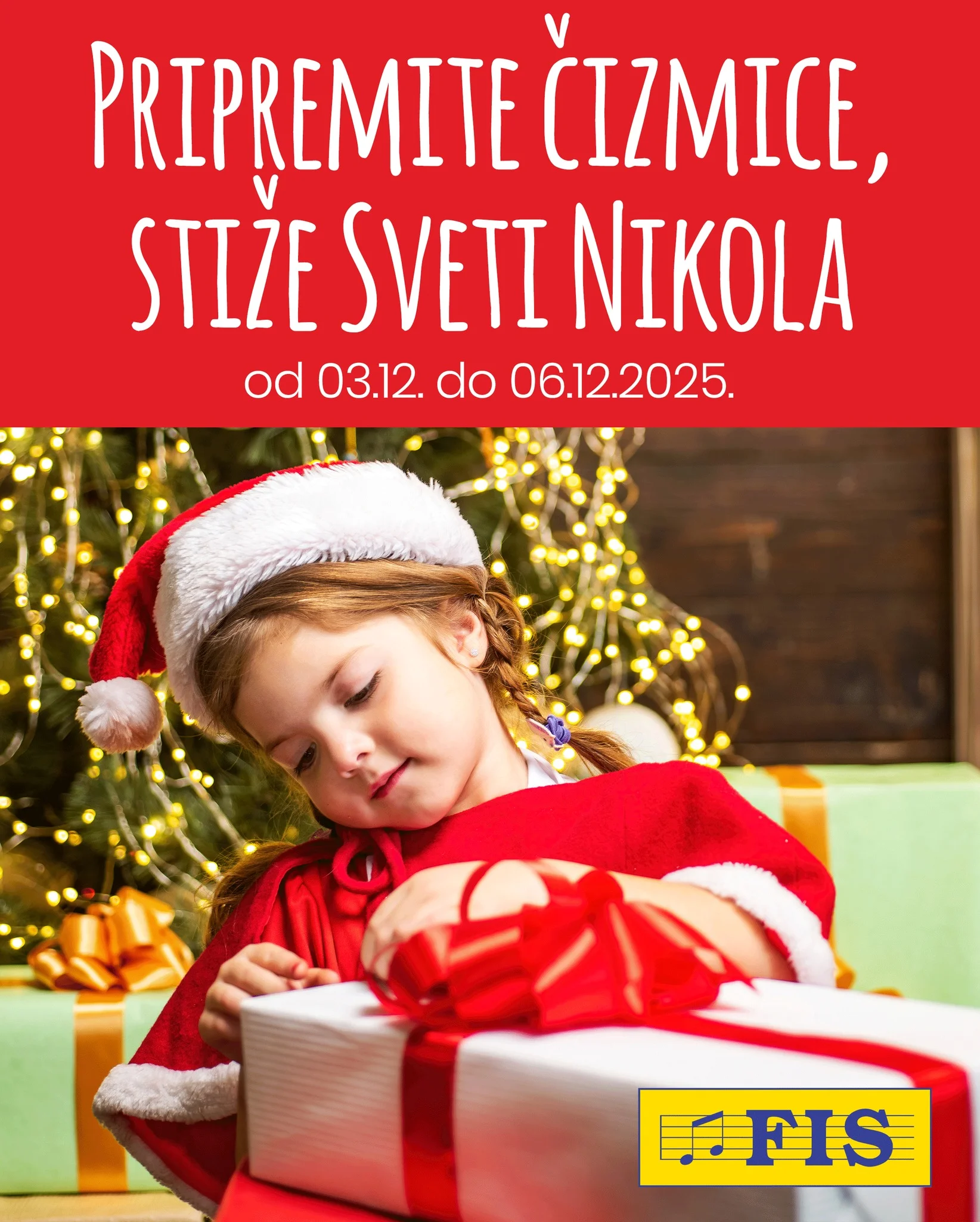 FIS akcija – sniženje na paketiće, igračke i odjeću 3–6.12.2025.