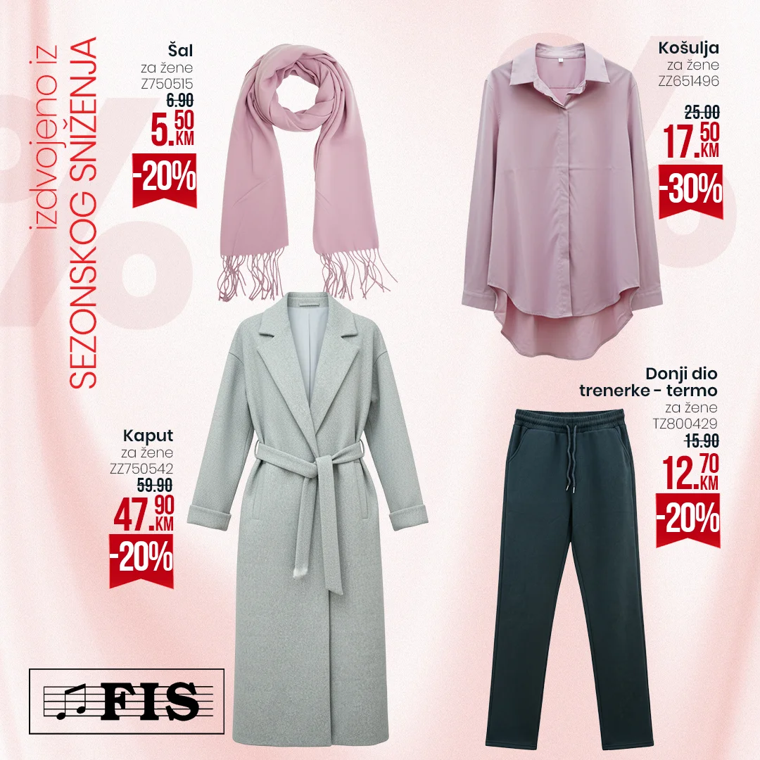 Fis sezonsko sniženje odjeće 2025/2026.