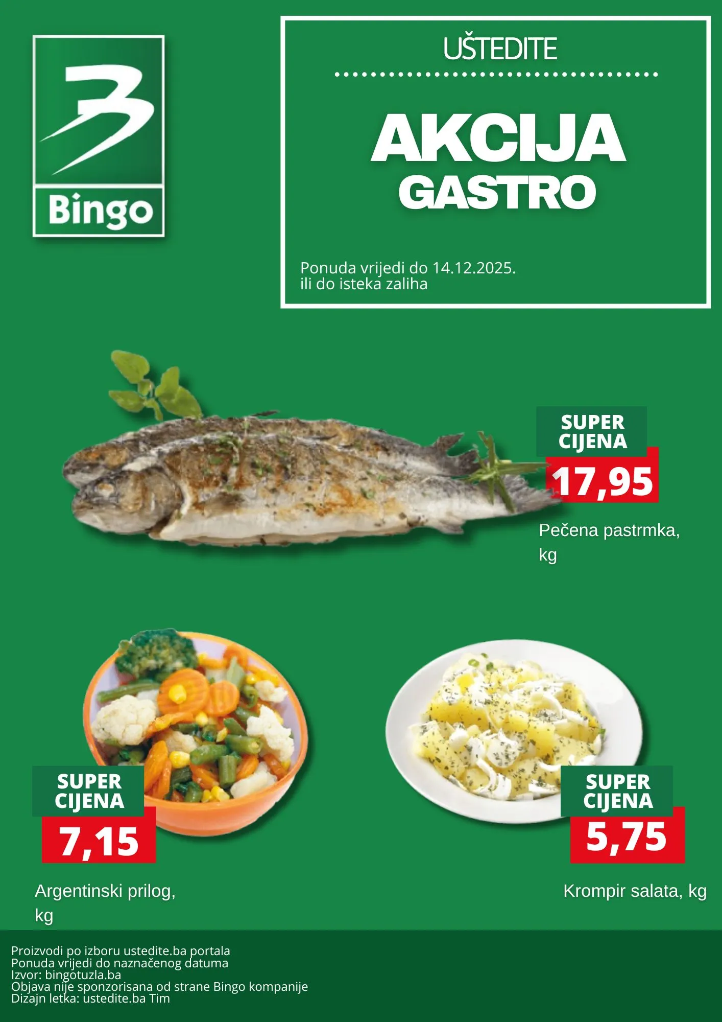 Bingo akcija GASTRO PONUDA 