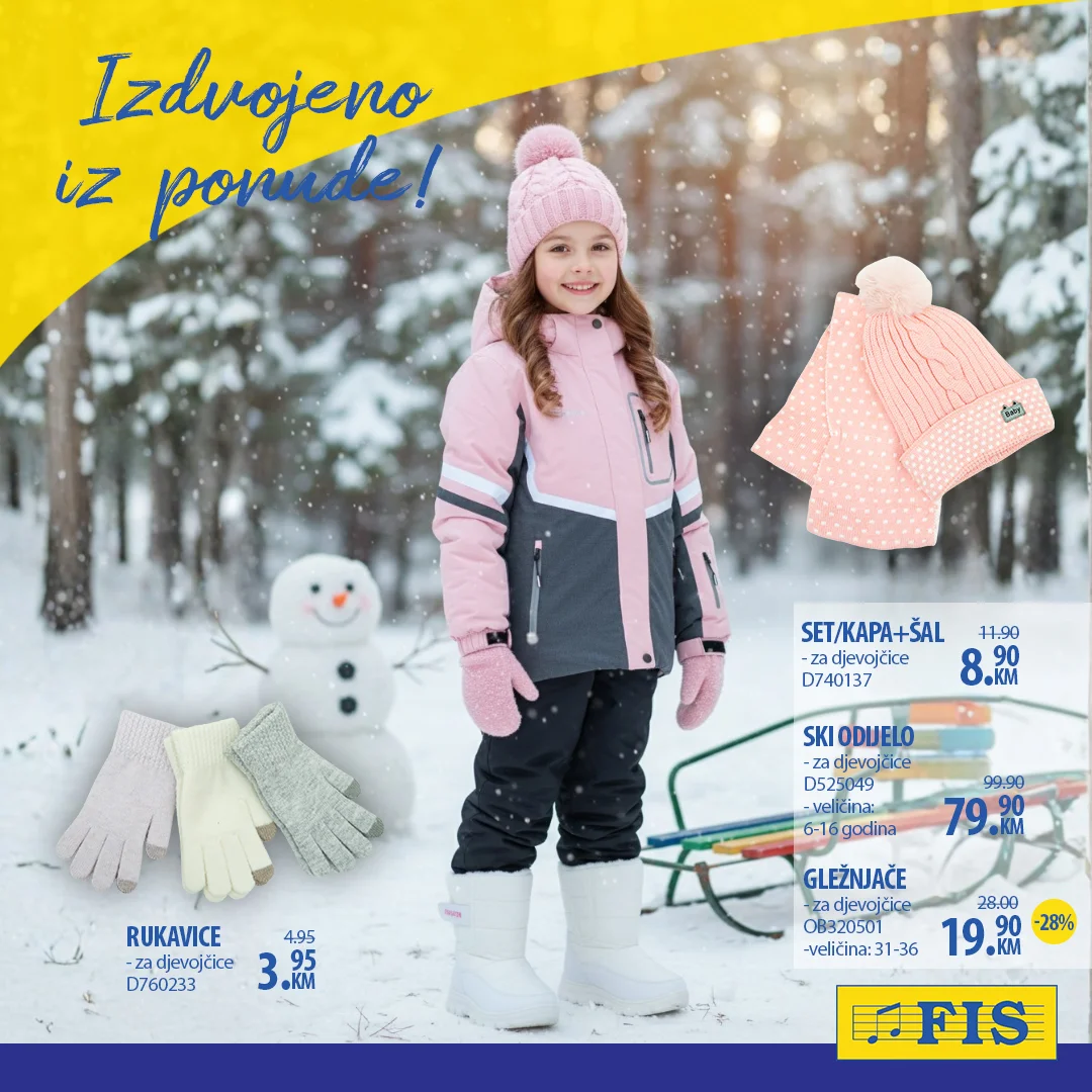 Fis akcija odjeće i obuće – zimska sniženja do 28.12.2025.