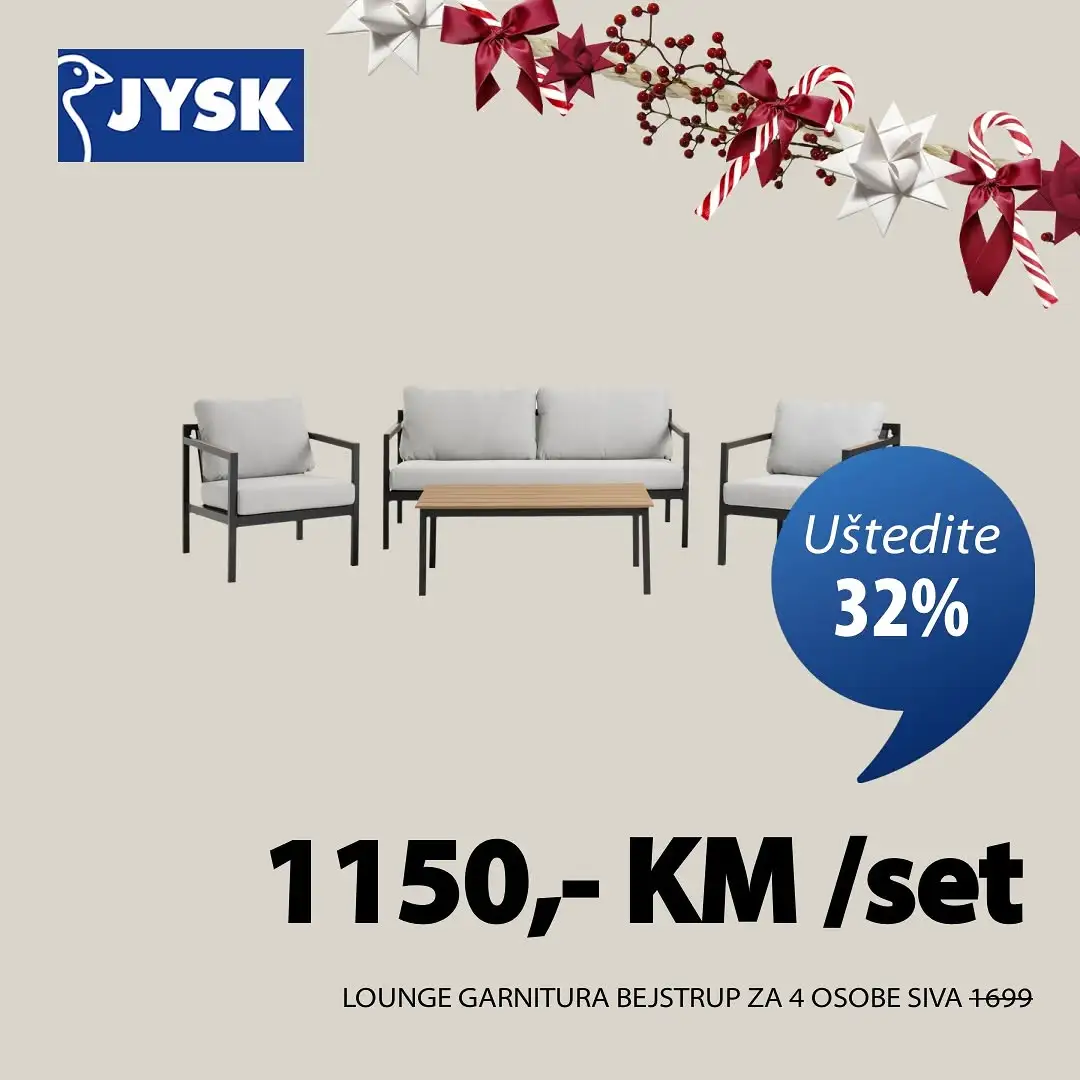 Jysk SUPER SNIŽENJE do 6.1.2026.