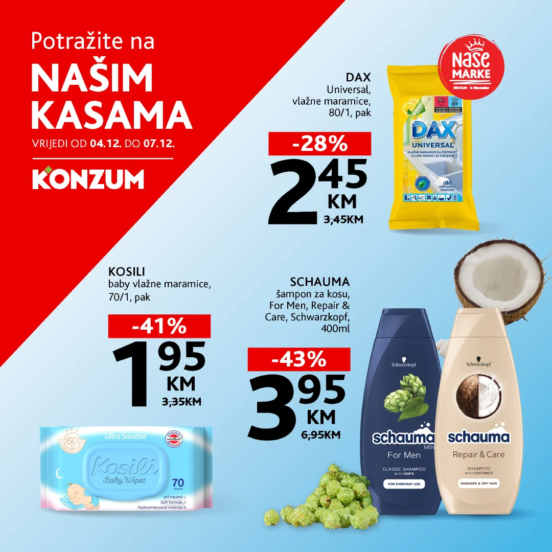 Konzum AKCIJA NA KASAMA 4-7.12.2025.