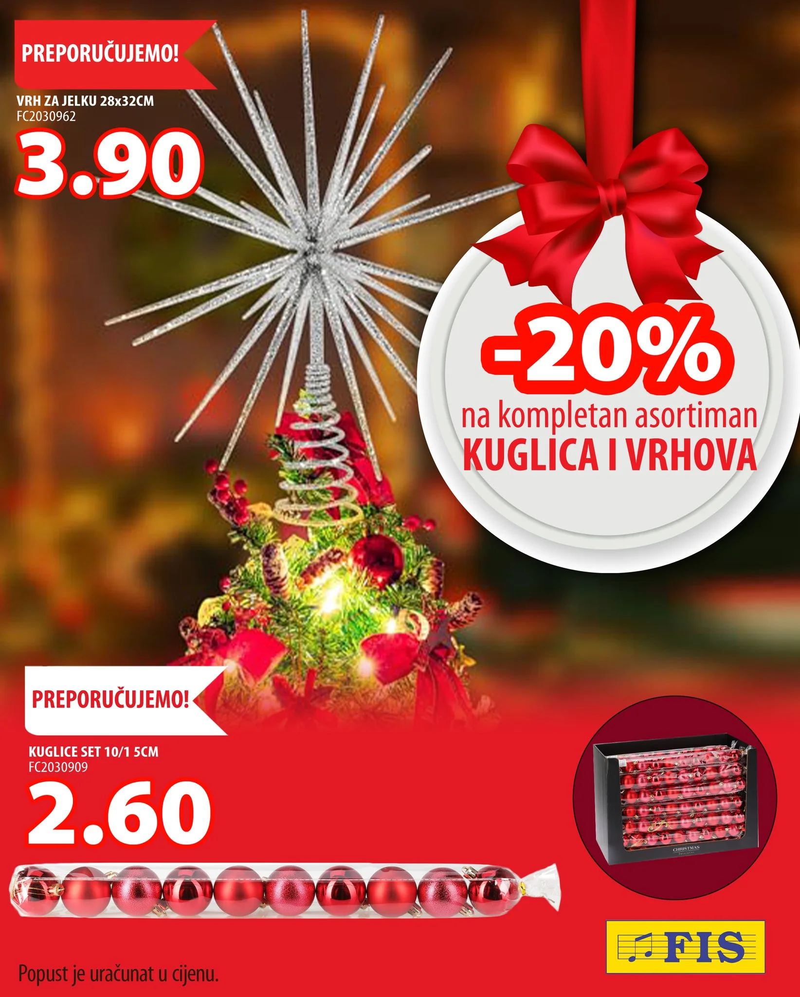 Fis NOVOGODISNJE JELKE I DEKORACIJE