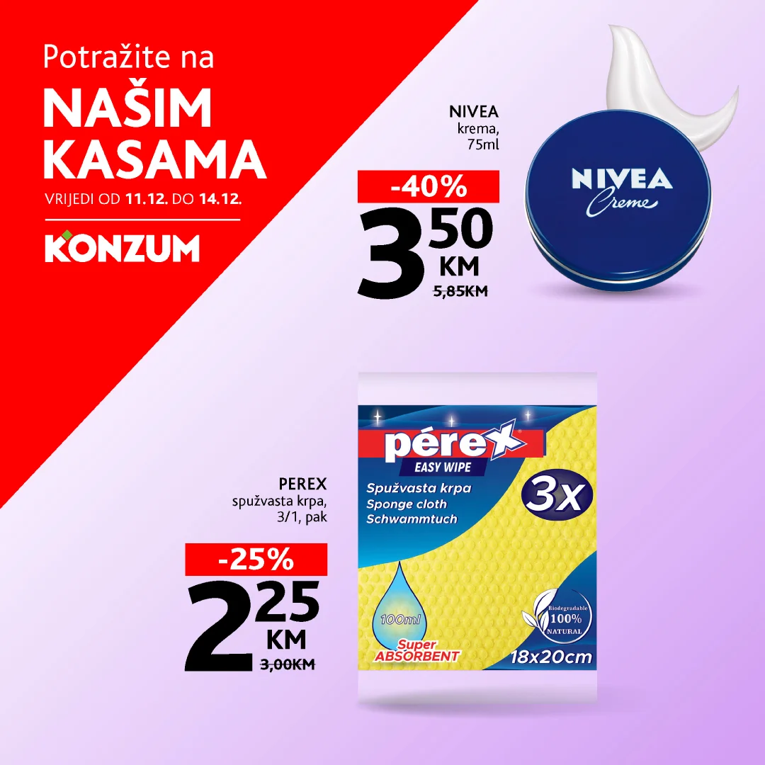 Konzum AKCIJA NA KASAMA 11-14.12.2025.